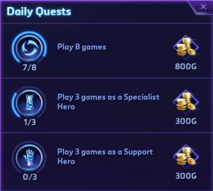 Daily quests