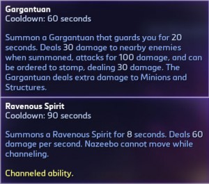 Nazeebo's Heroic Abilities