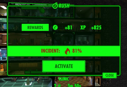 Fallout Shelter Rushing